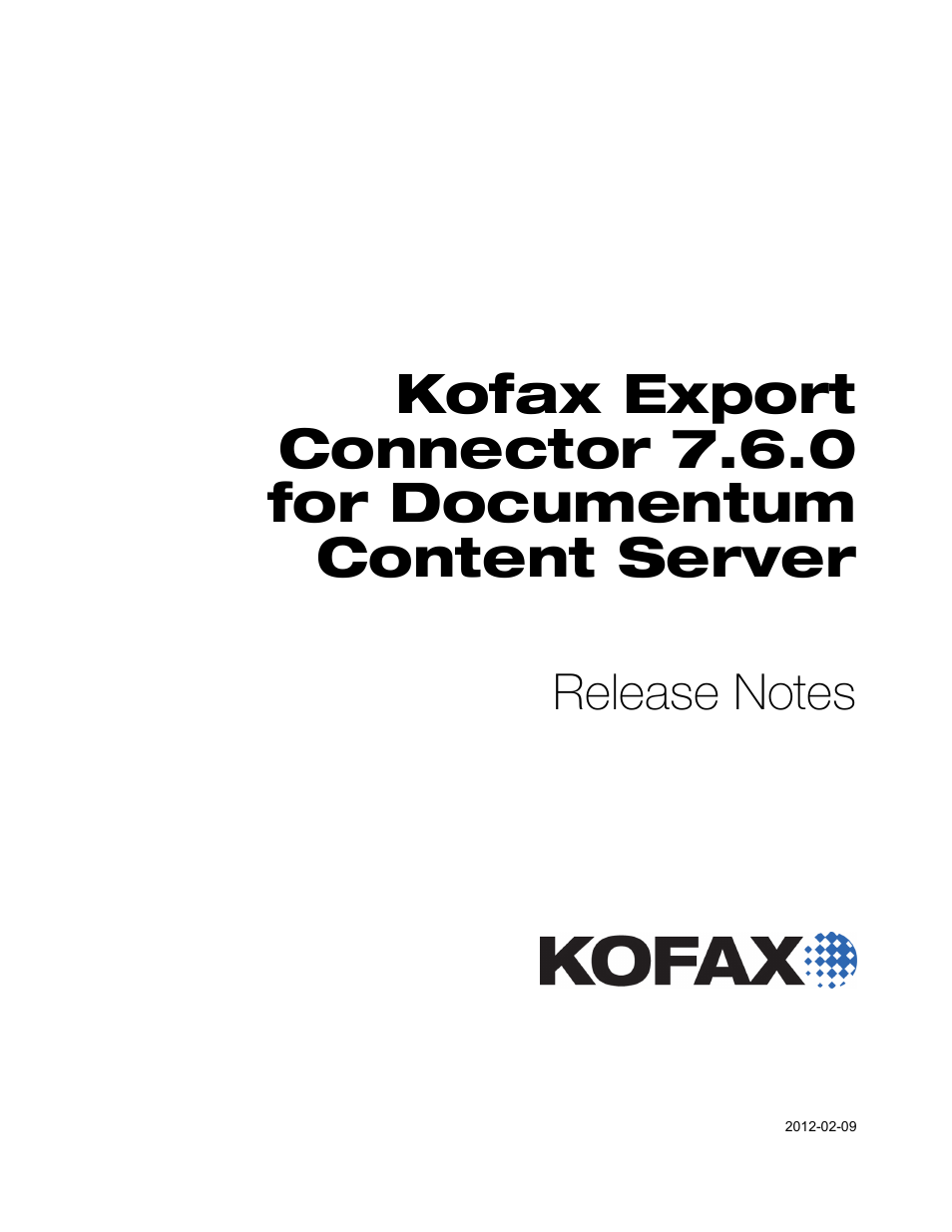 Export Connector 7.6.0