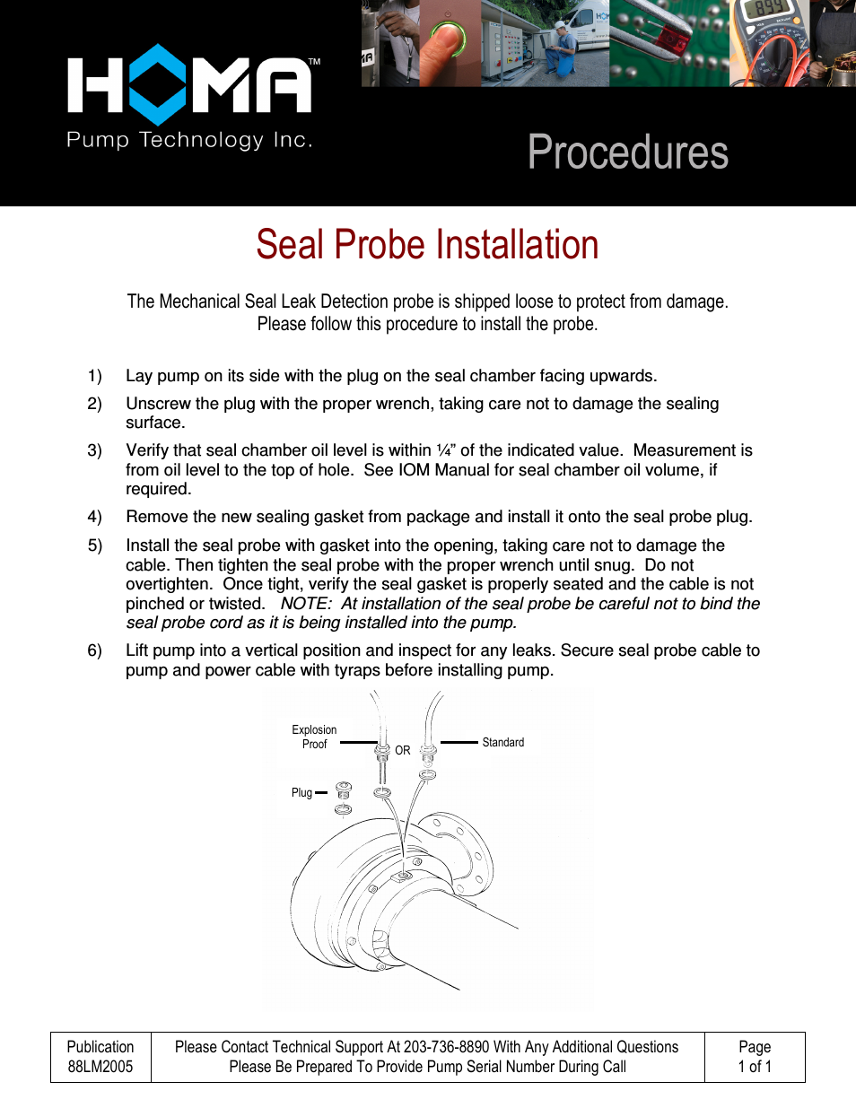 External Seal Probe Installation