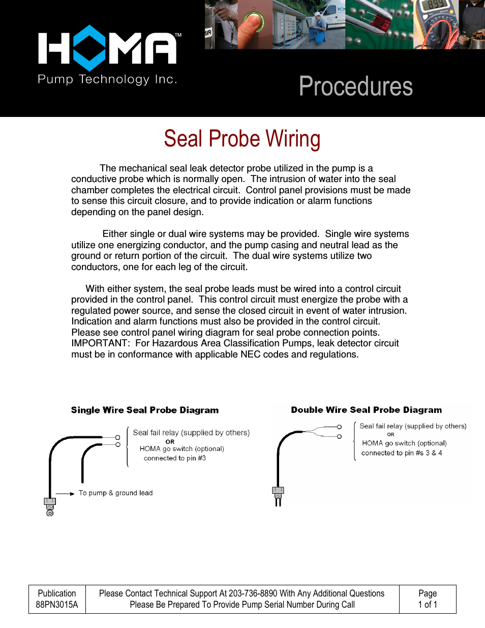 External Seal Probe Wiring