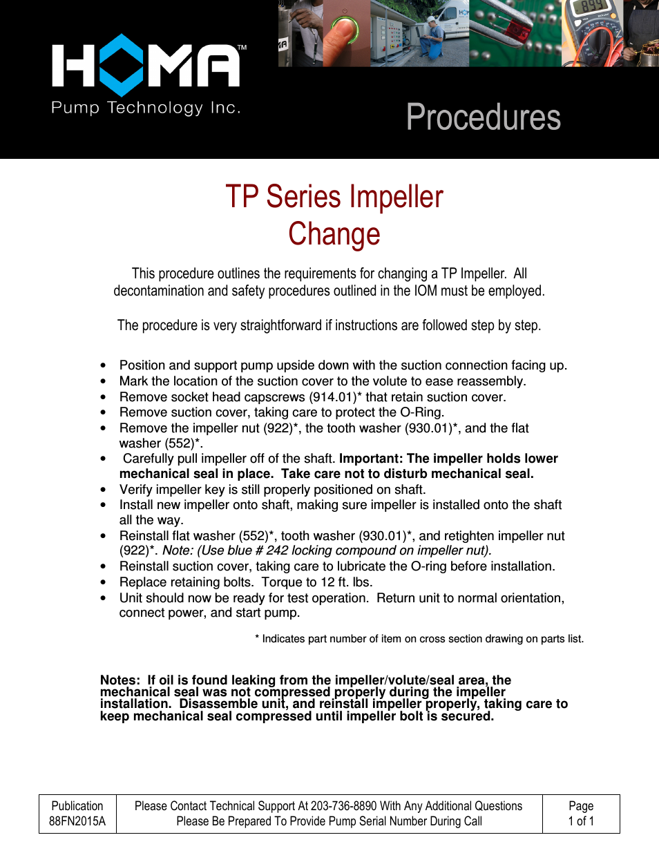 TP Series Impeller Change