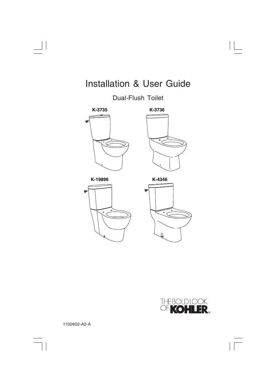 Dual-Flush Toilet K-4346