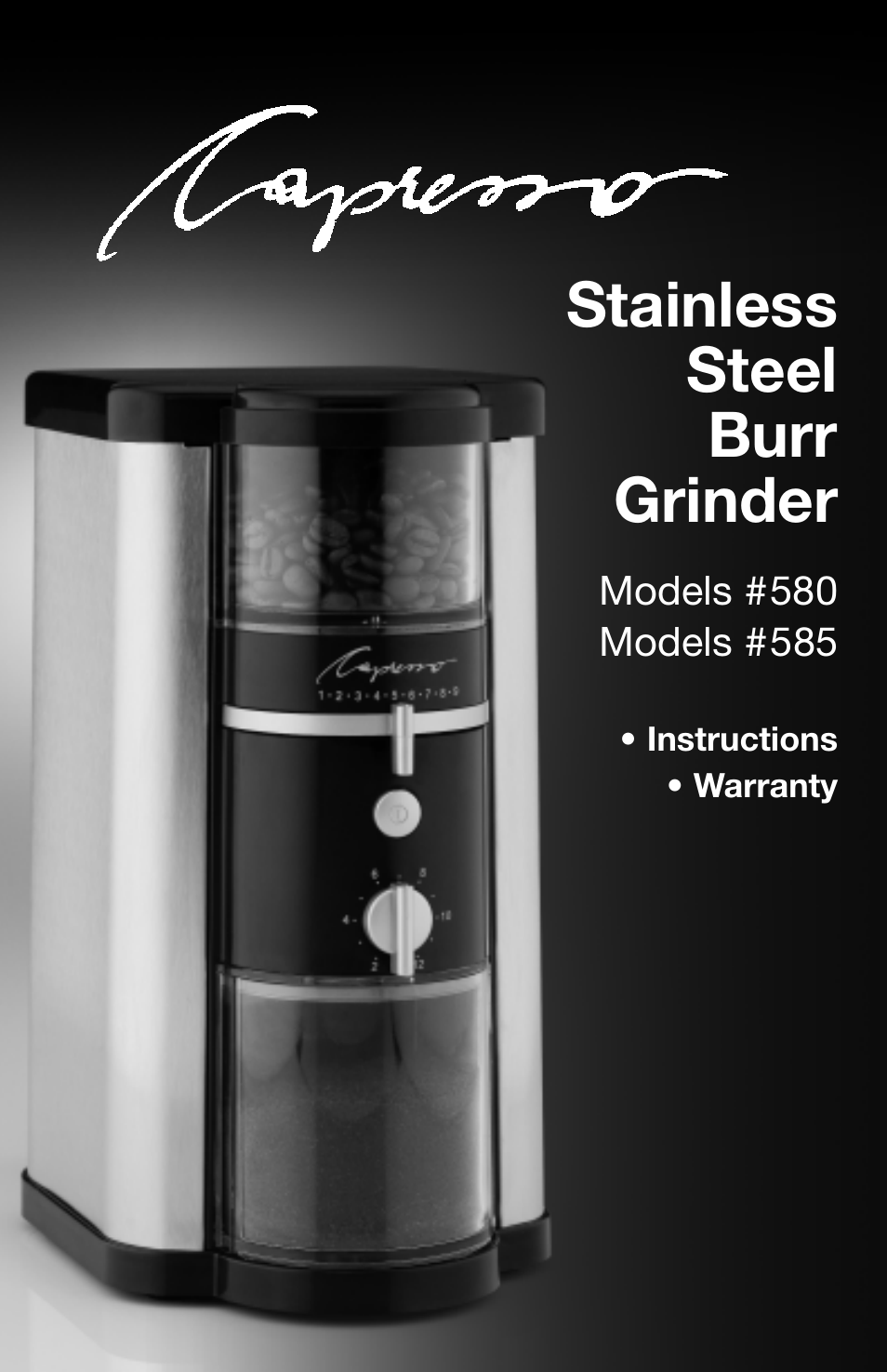 Stainless Steel Burr Grinder 580