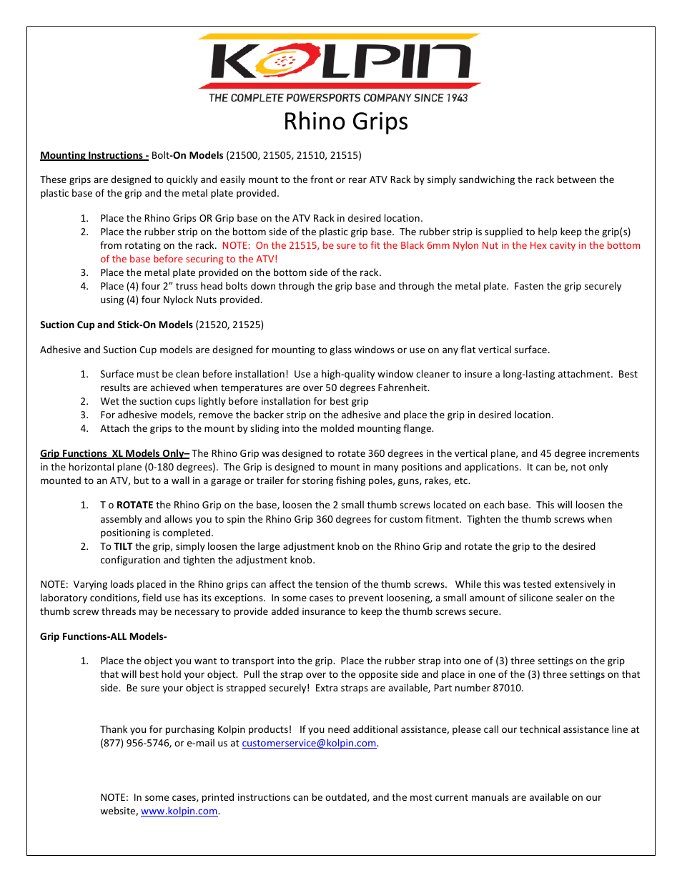 21505 – Rhino Grips