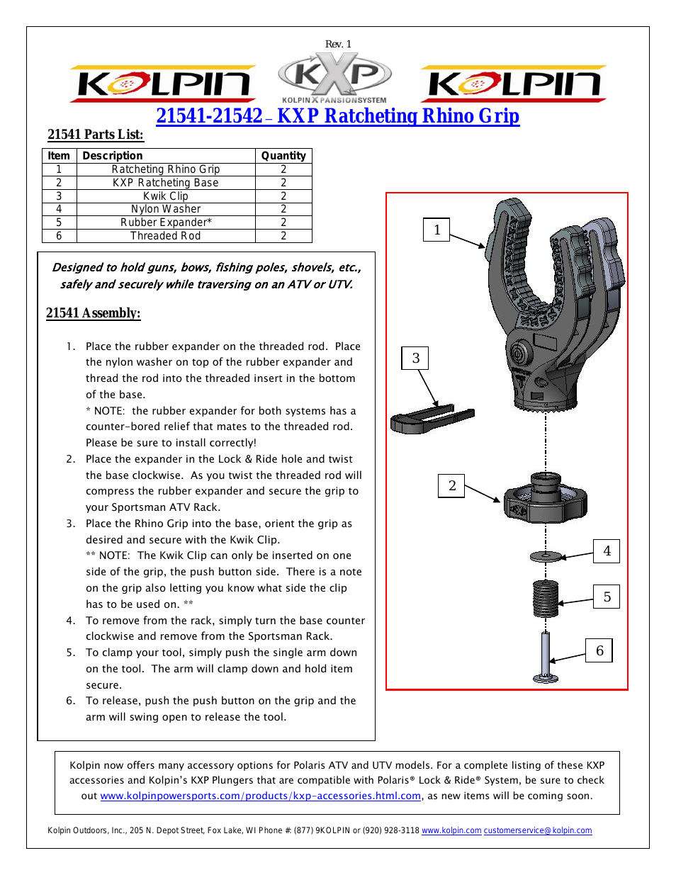 21541_21542 – KXP Ratcheting Rhino Grip