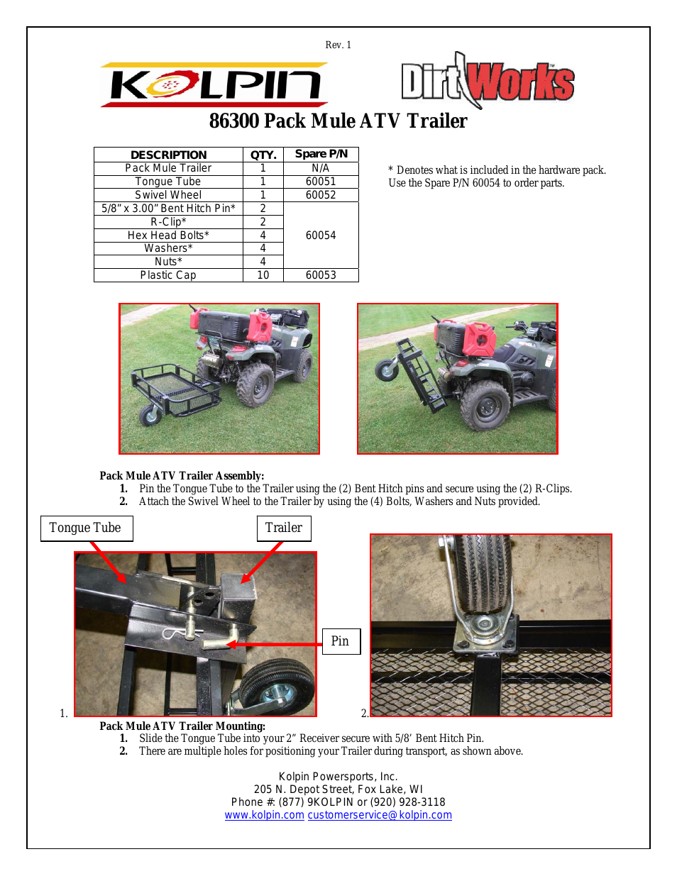 86300 - Pack Mule ATV Trailer