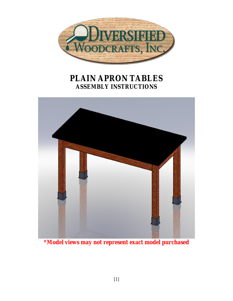 PLAIN APRON TABLES