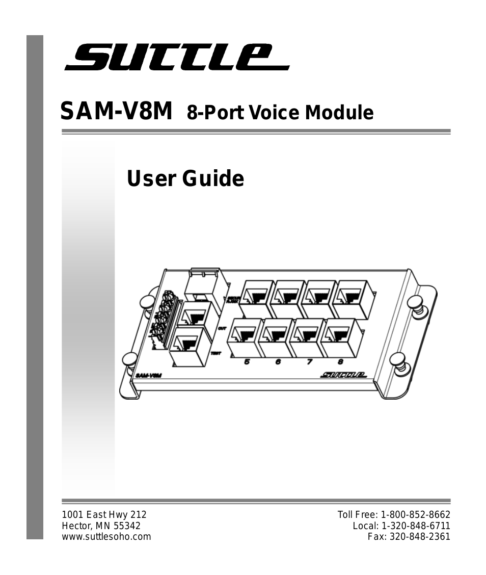 8-Port Voice Module SAM-V8M