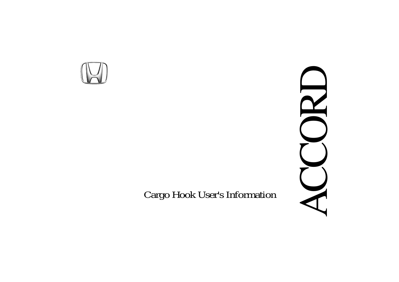 2007 Accord Cargo Hook