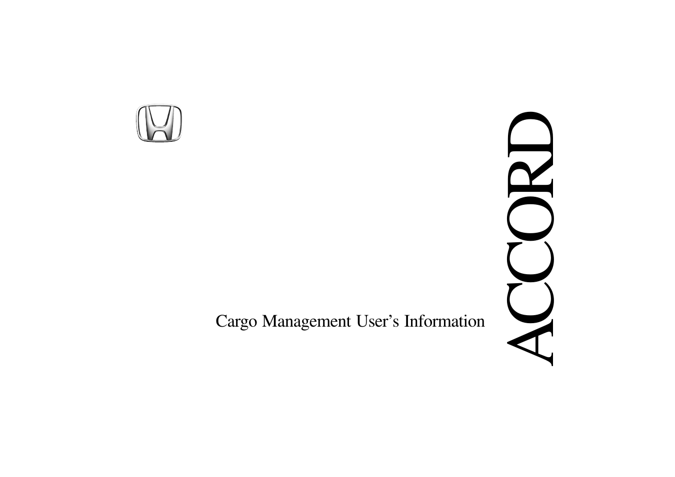 2008 Accord Cargo Management