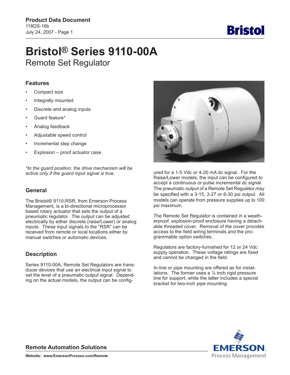 Bristol Series 9110-00A