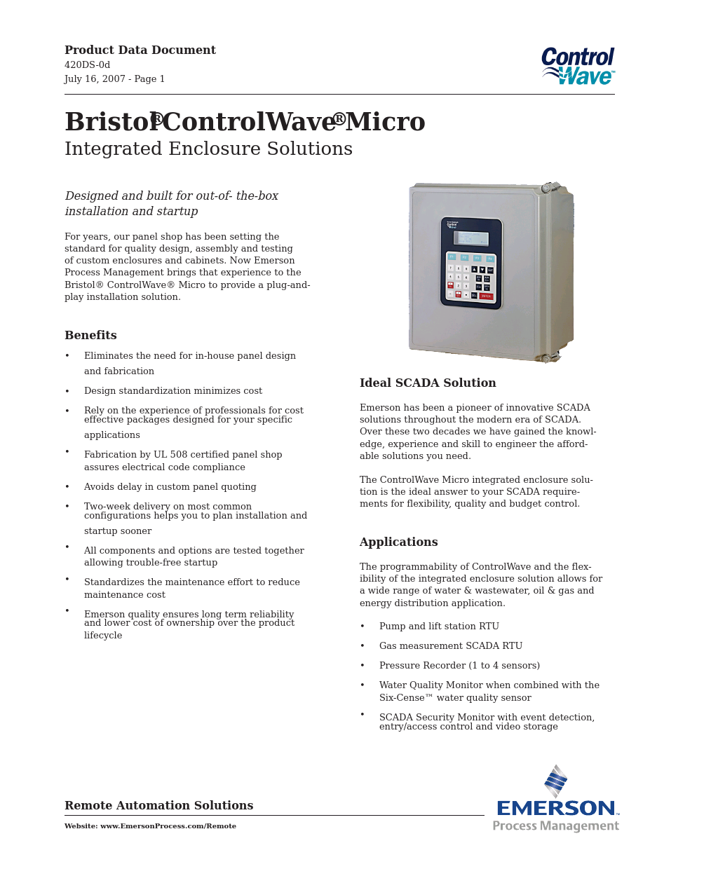 Bristol ControlWave CW_30