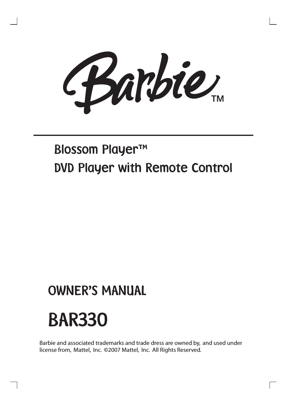 BAR330 Revised 02/02/2007 - Part 1