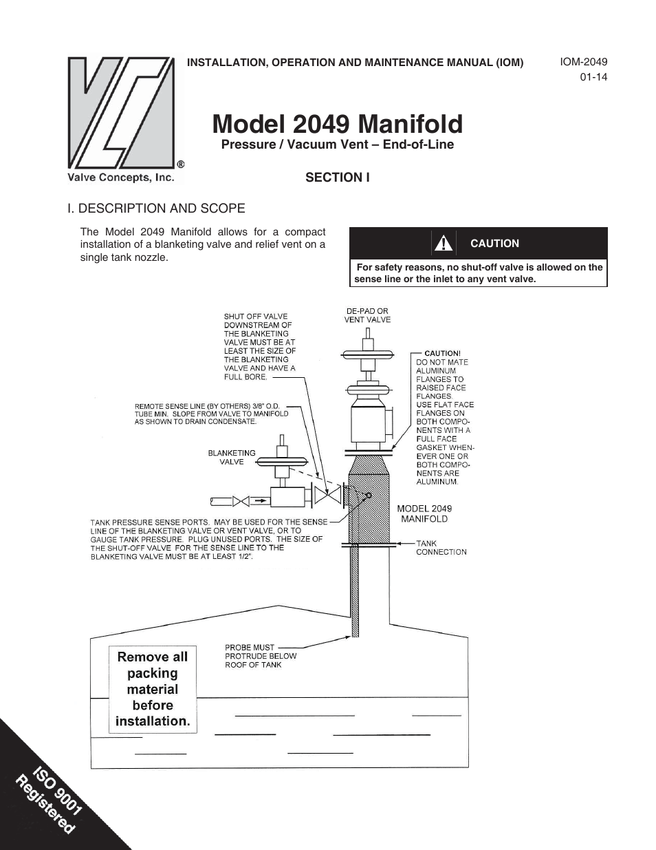 2049 Tank Manifold