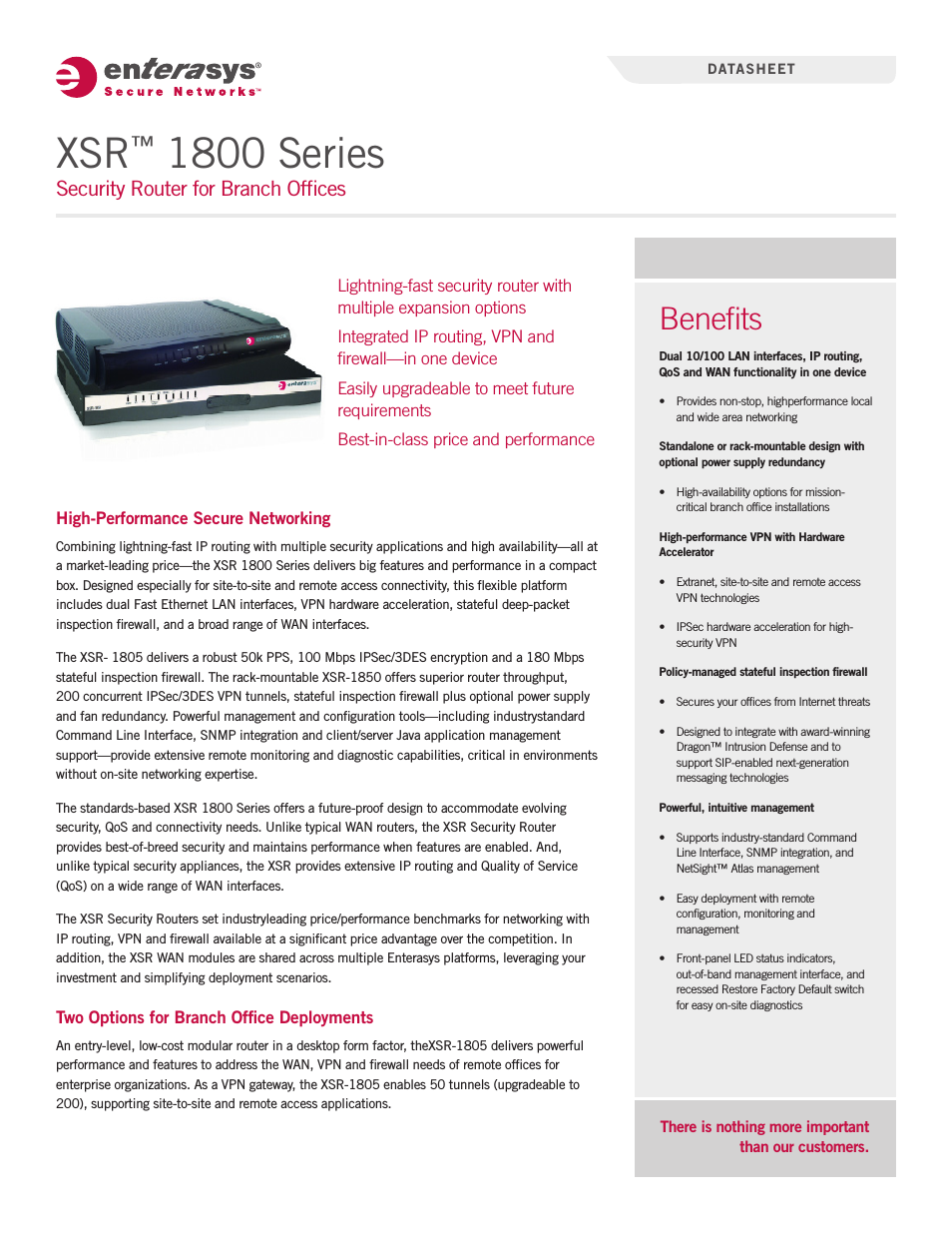 XSR 1800 Series