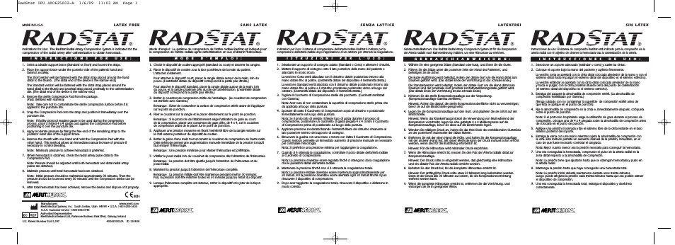 RADstat Radial Artery Compression System