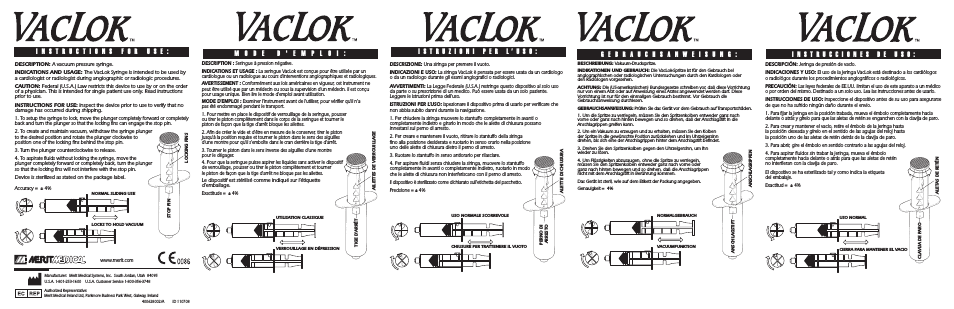 VacLok Vacuum Pressure Syringe