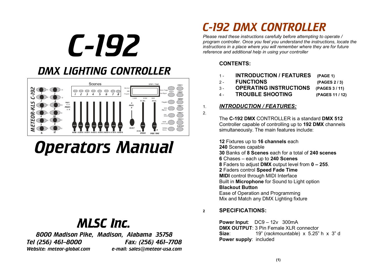 C192 Controller