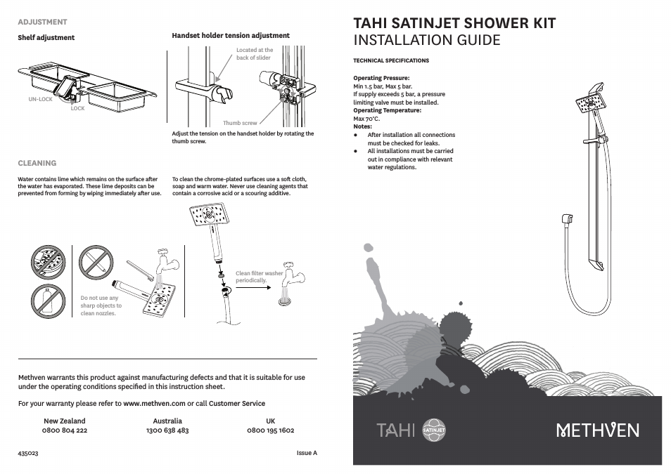 Tahi Satinjet Shower Kit