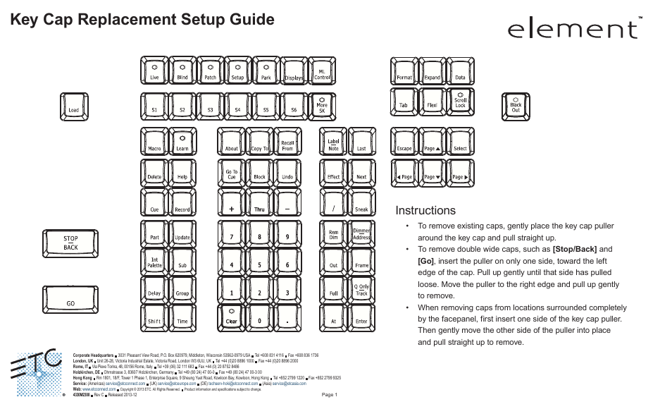 Element Full Keycap Upgrade Kit Setup Guide