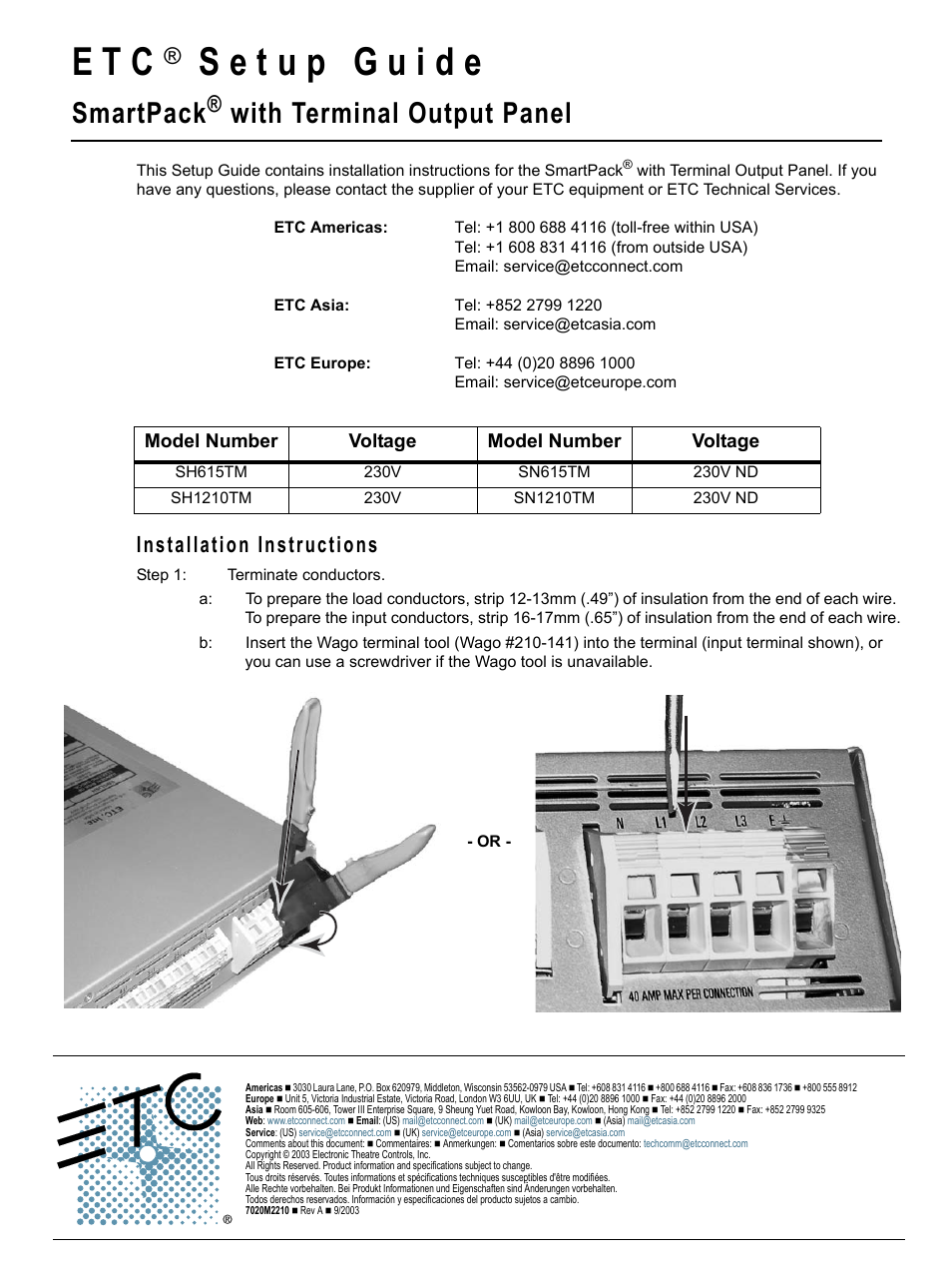 SmartPack CE Terminal Output Panel Setup Guide