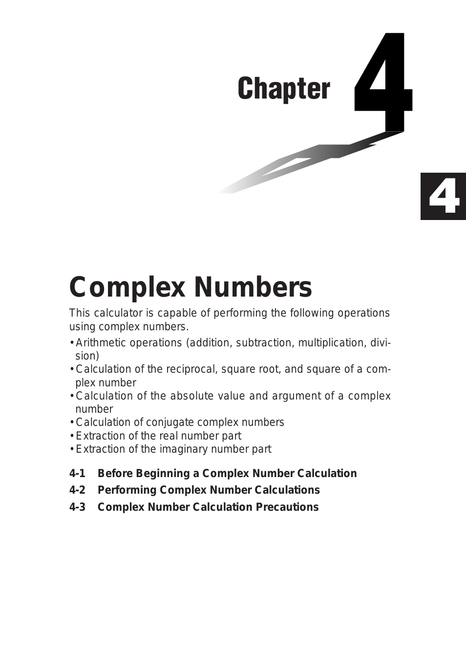 fx-9750G Complex Numbers