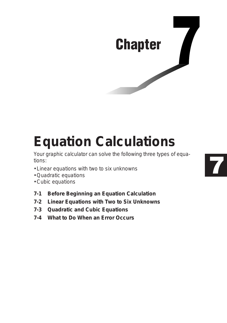 fx-9750G Equation Calculations