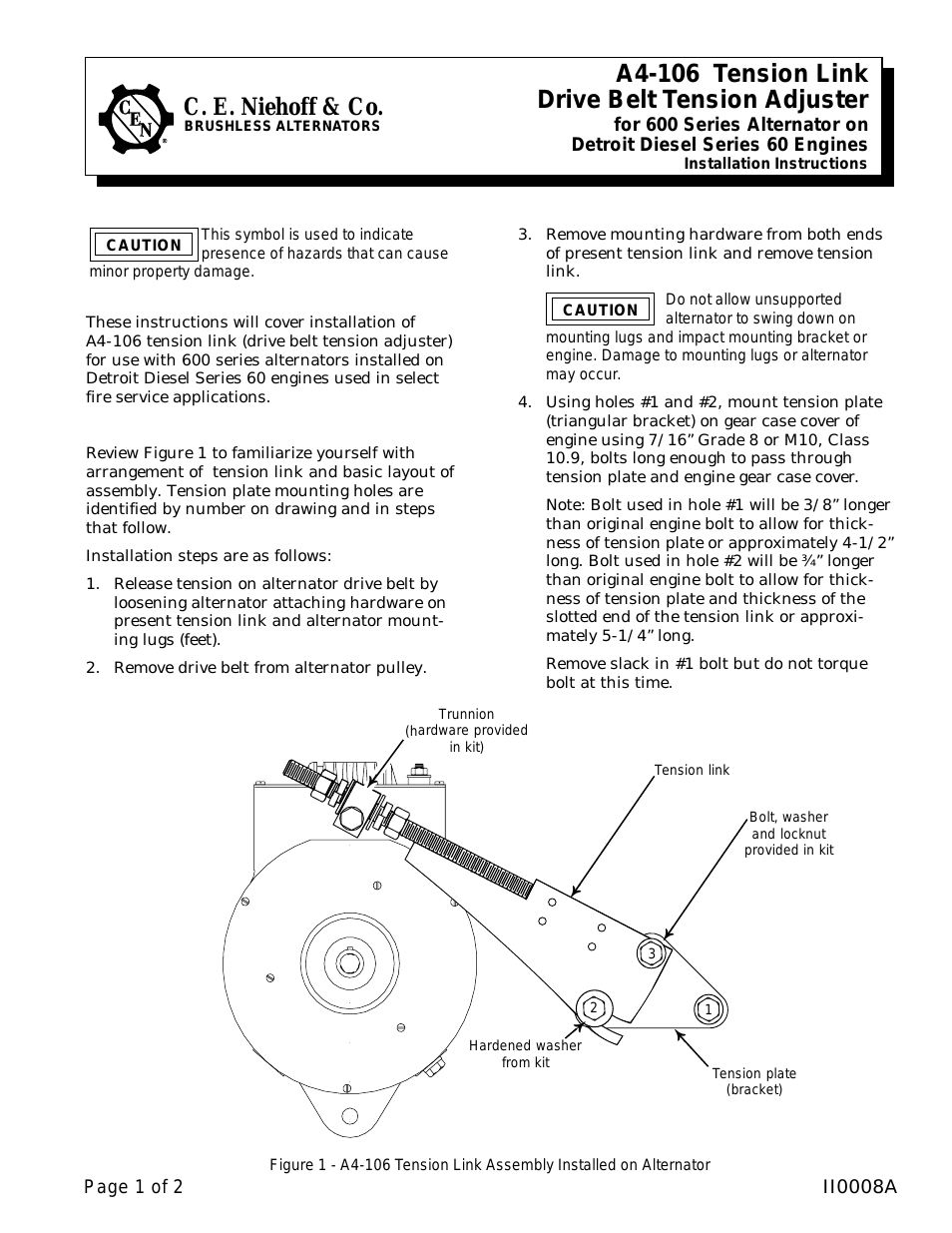 C600: A4-106 Tension Link Adjuster Instructions