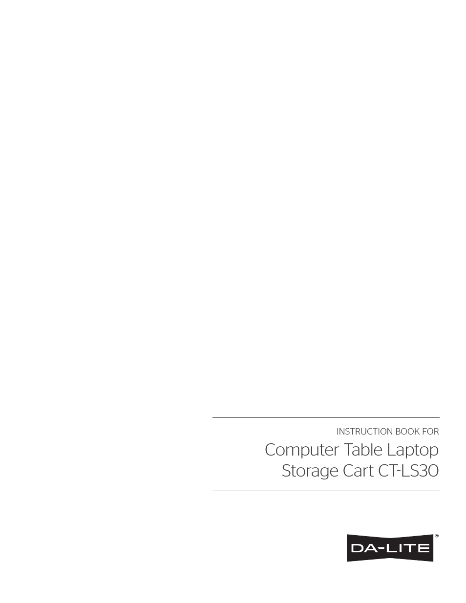 CT-LS30 Laptop Storage Cart