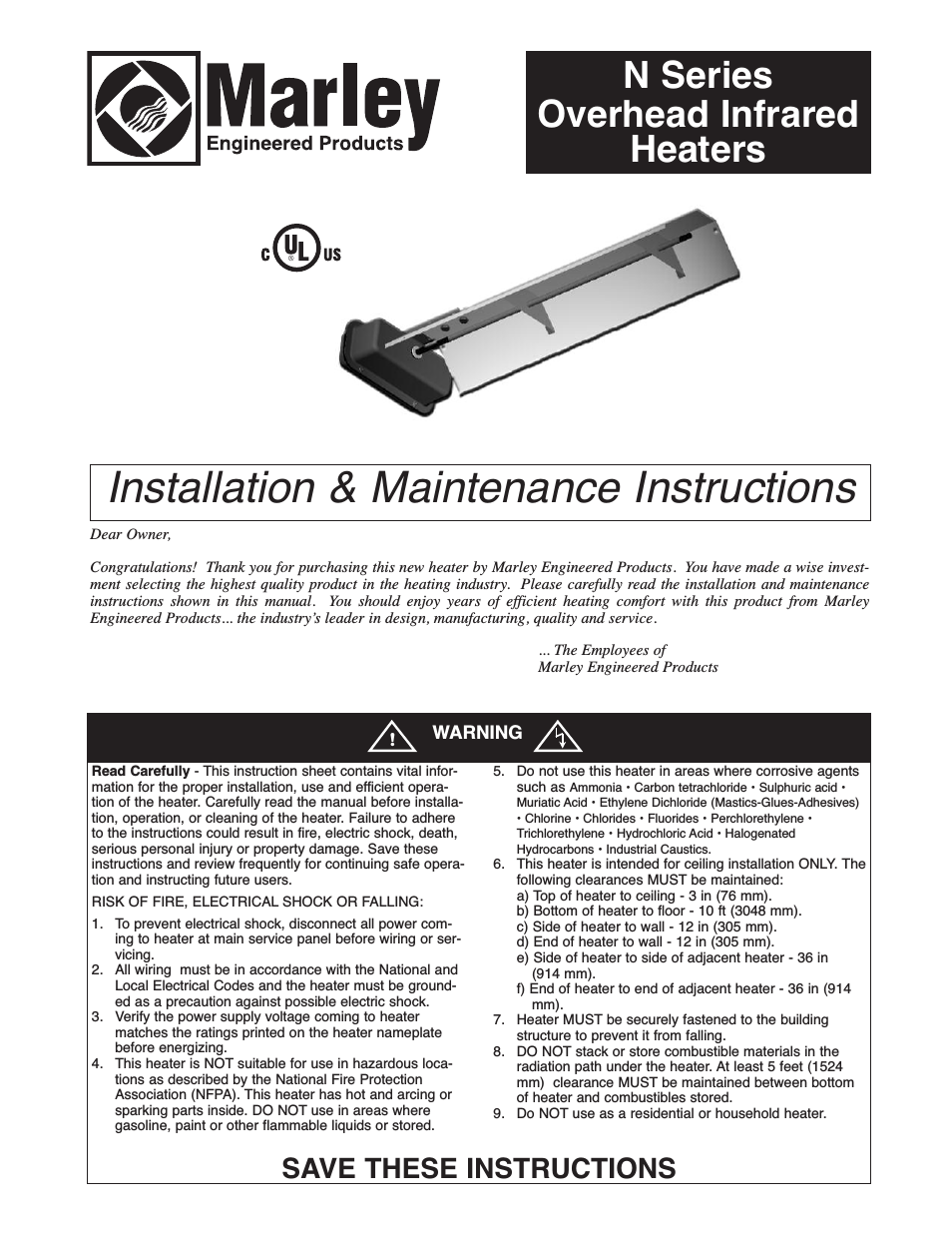 CRN - Industrial Permanent Infrared Heaters