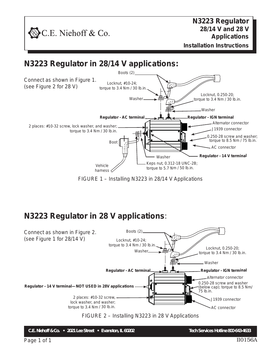 N3223 Regulator Installation