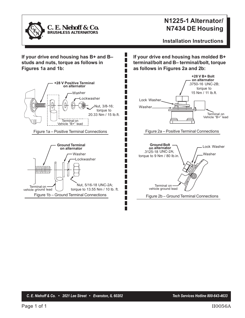 N7434 DE Housing Termination (Old & New) Instructions