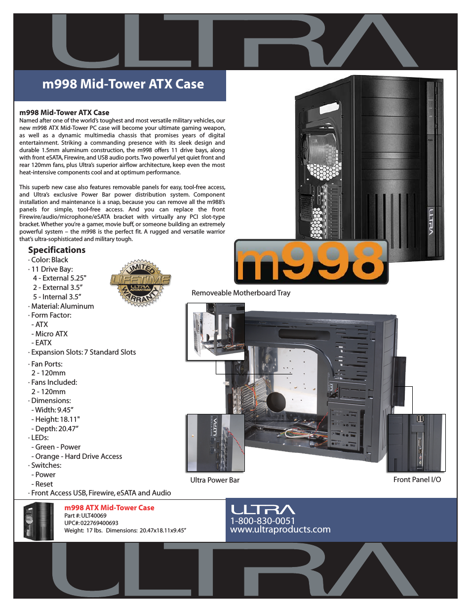 Mid-Tower ATX Case m998
