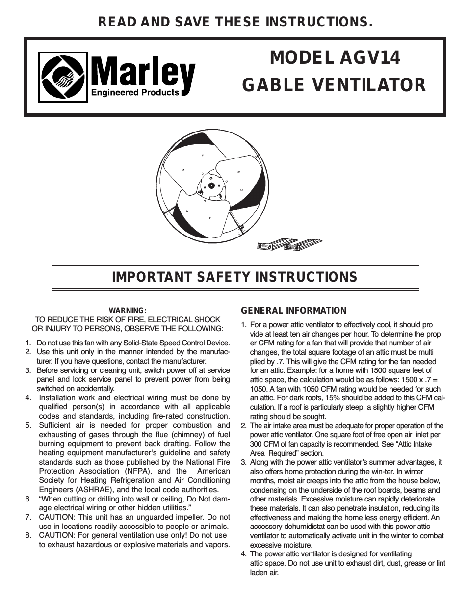 GV16 - Attic Ventilators