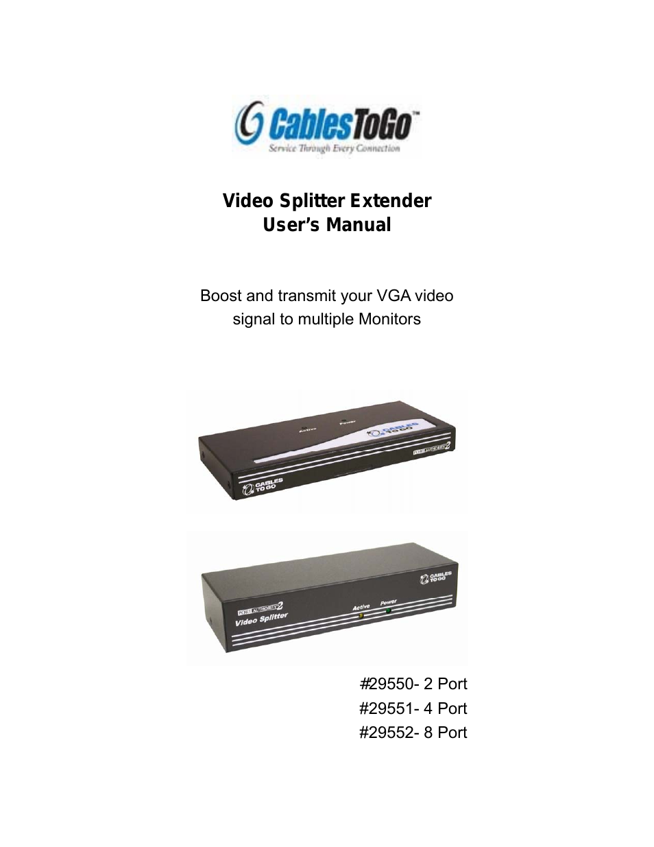 29550 Video Splitter Extender