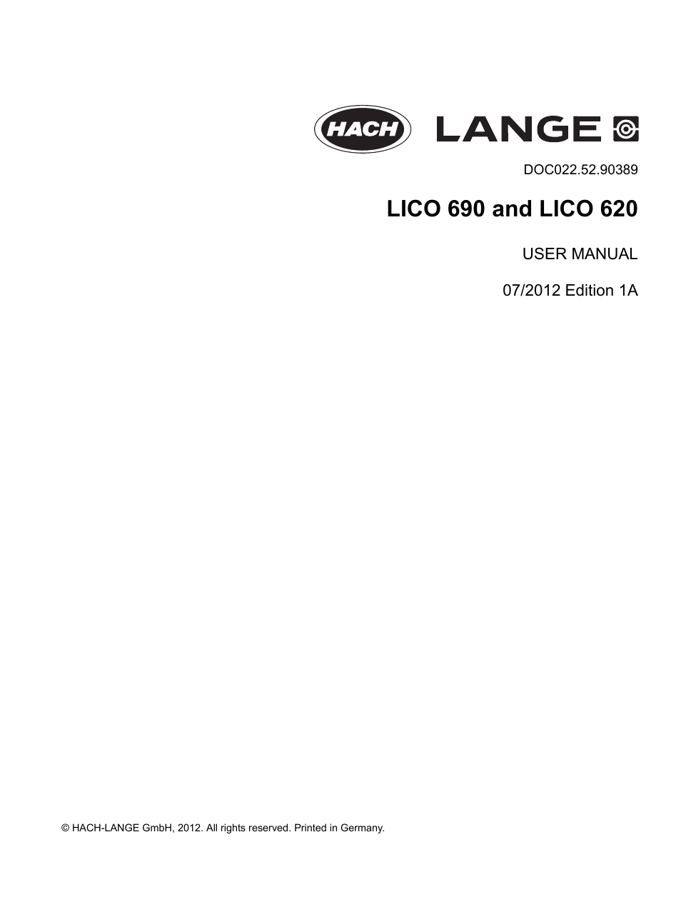 LICO 620 User Manual