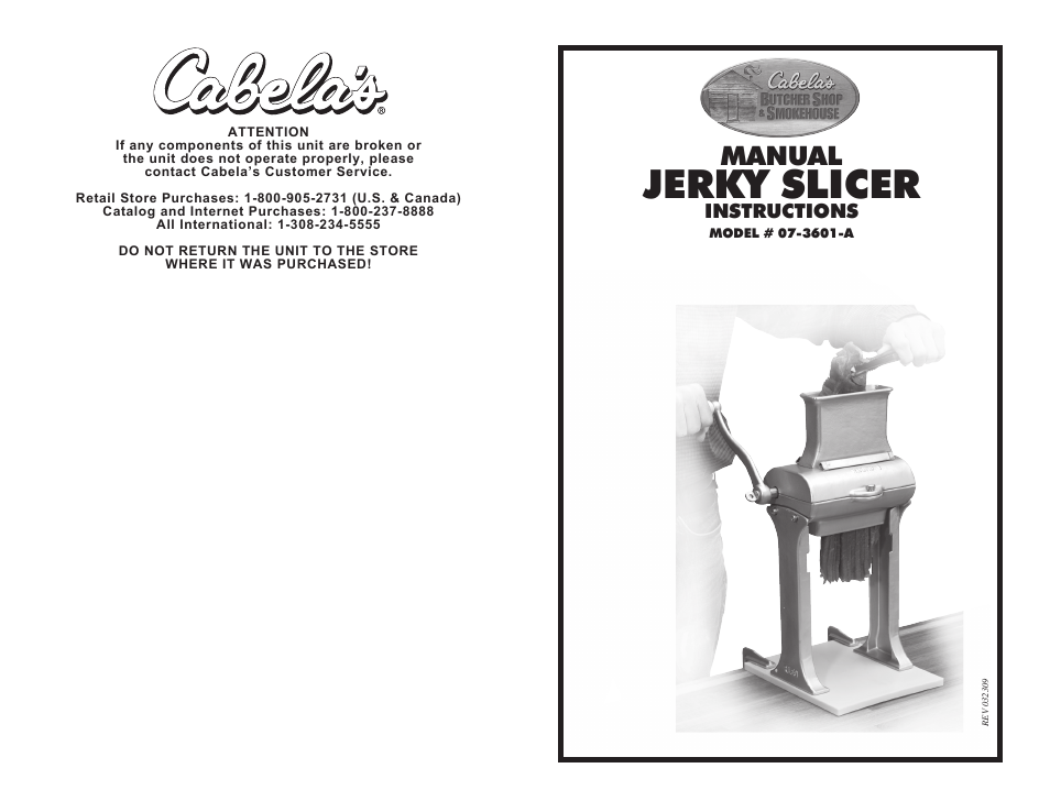 Manual Jerky Slicer 07-3601-A