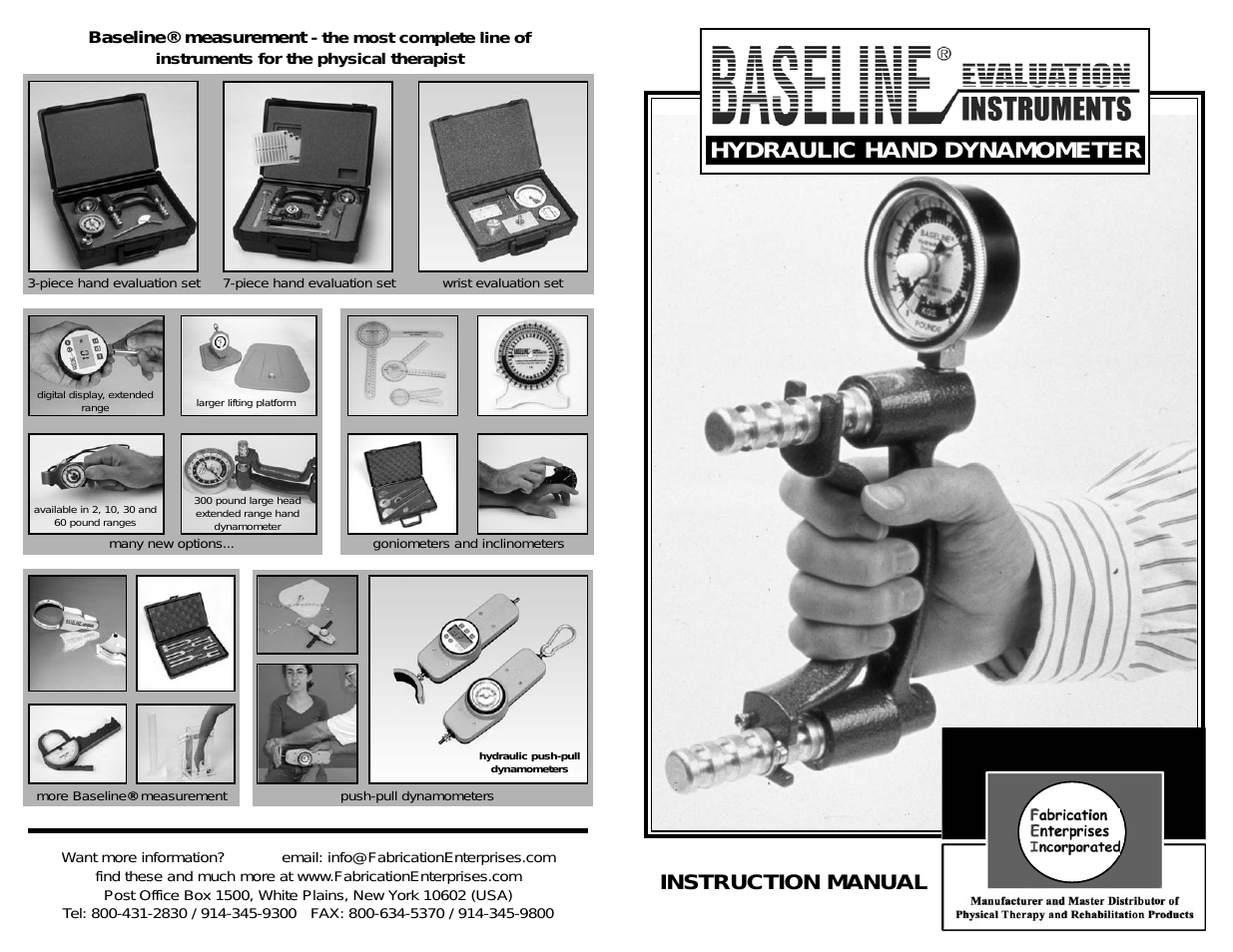 Baseline Digital Hand Dynamometer 300 lb.