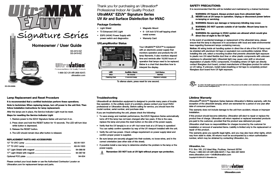 UMX EZUV Signature Series- DC-OH-0229