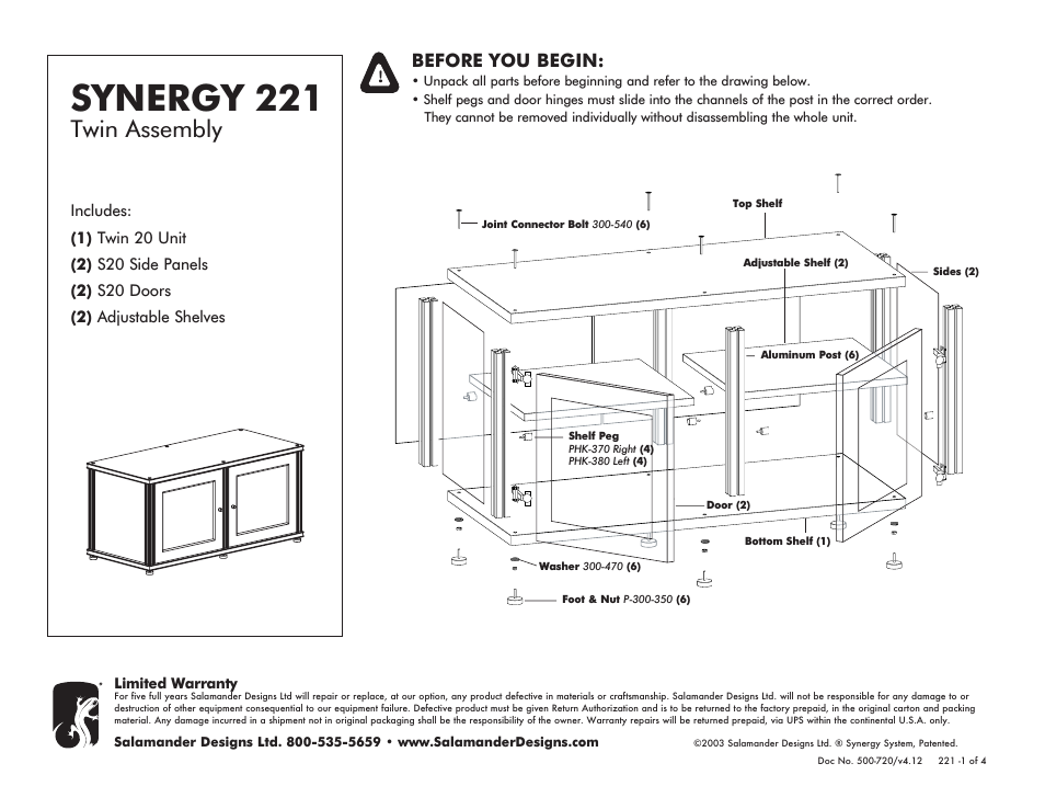Synergy System SB221C/B
