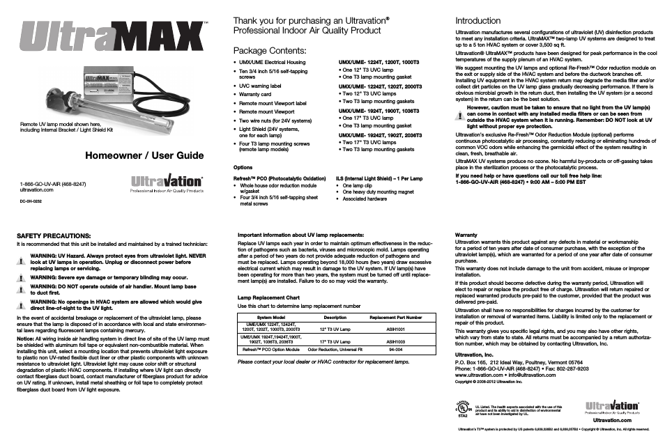 UMX Fixed Lamp - DC-OH-0232