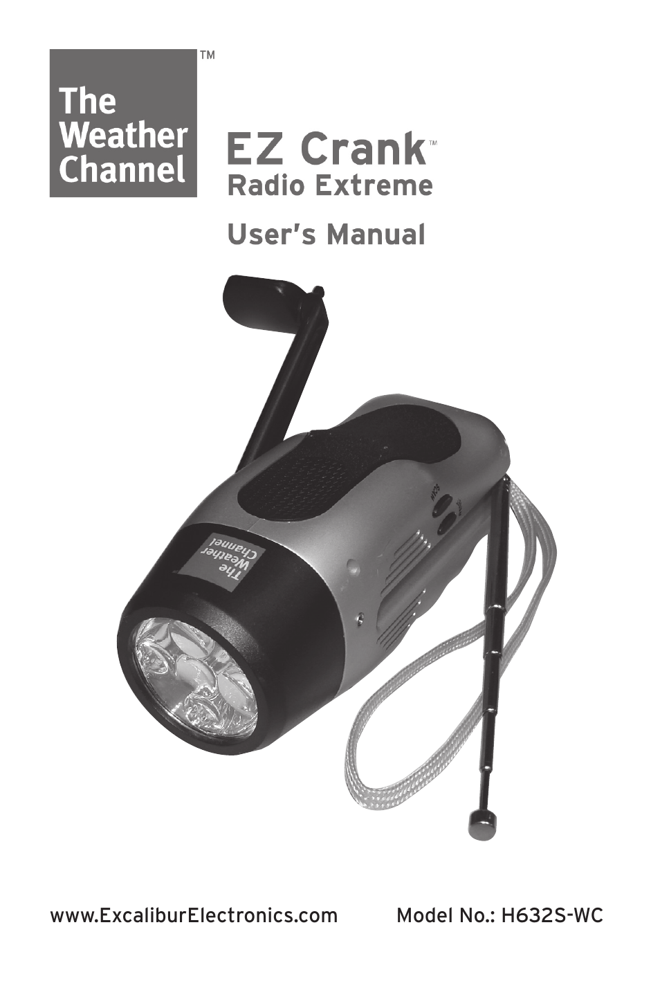 H632S-WC Weather Channel EZ Crank Radio Extreme