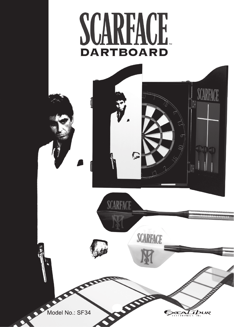 SF34 Scarface Dartboard