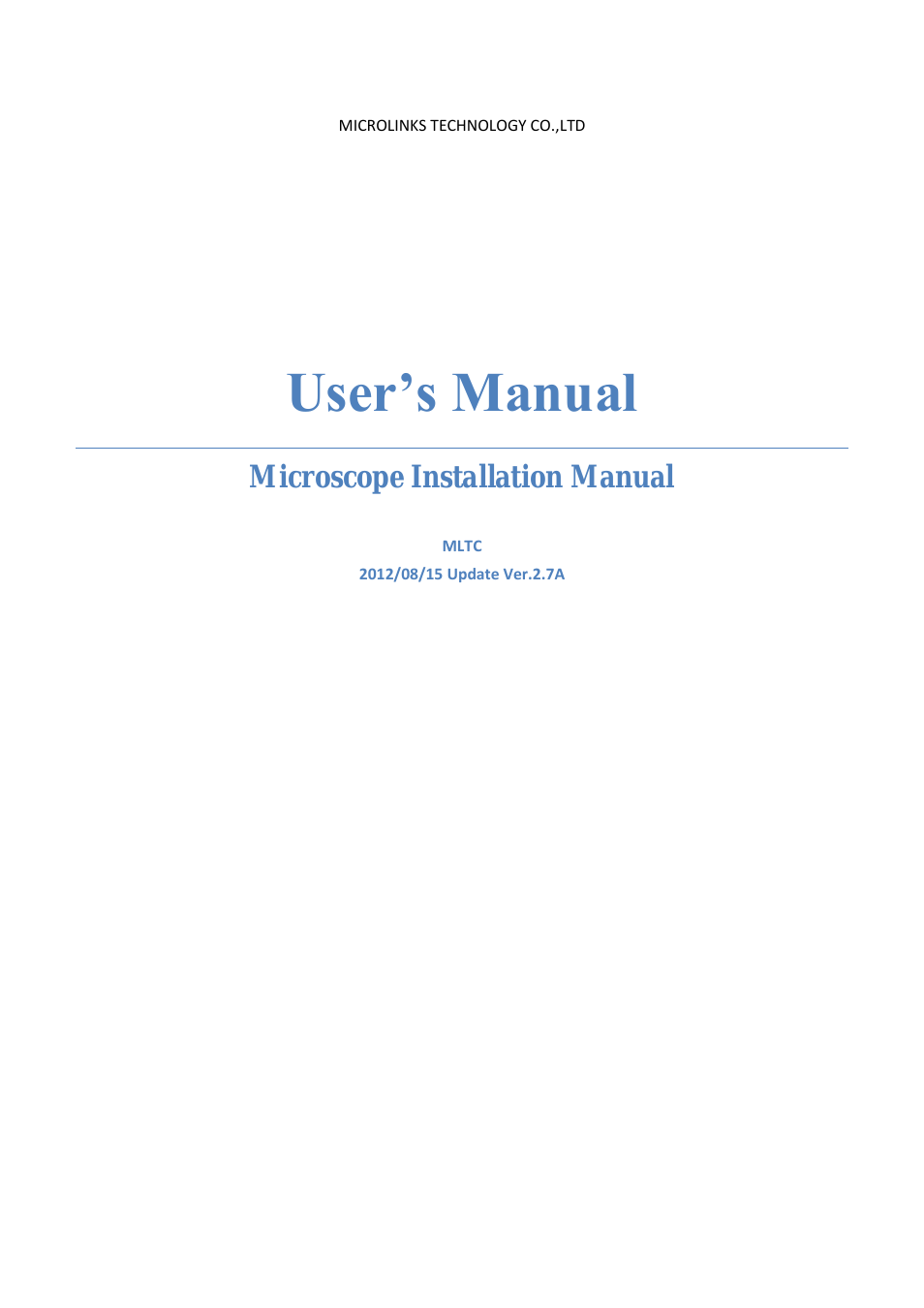 UM05 - install manual