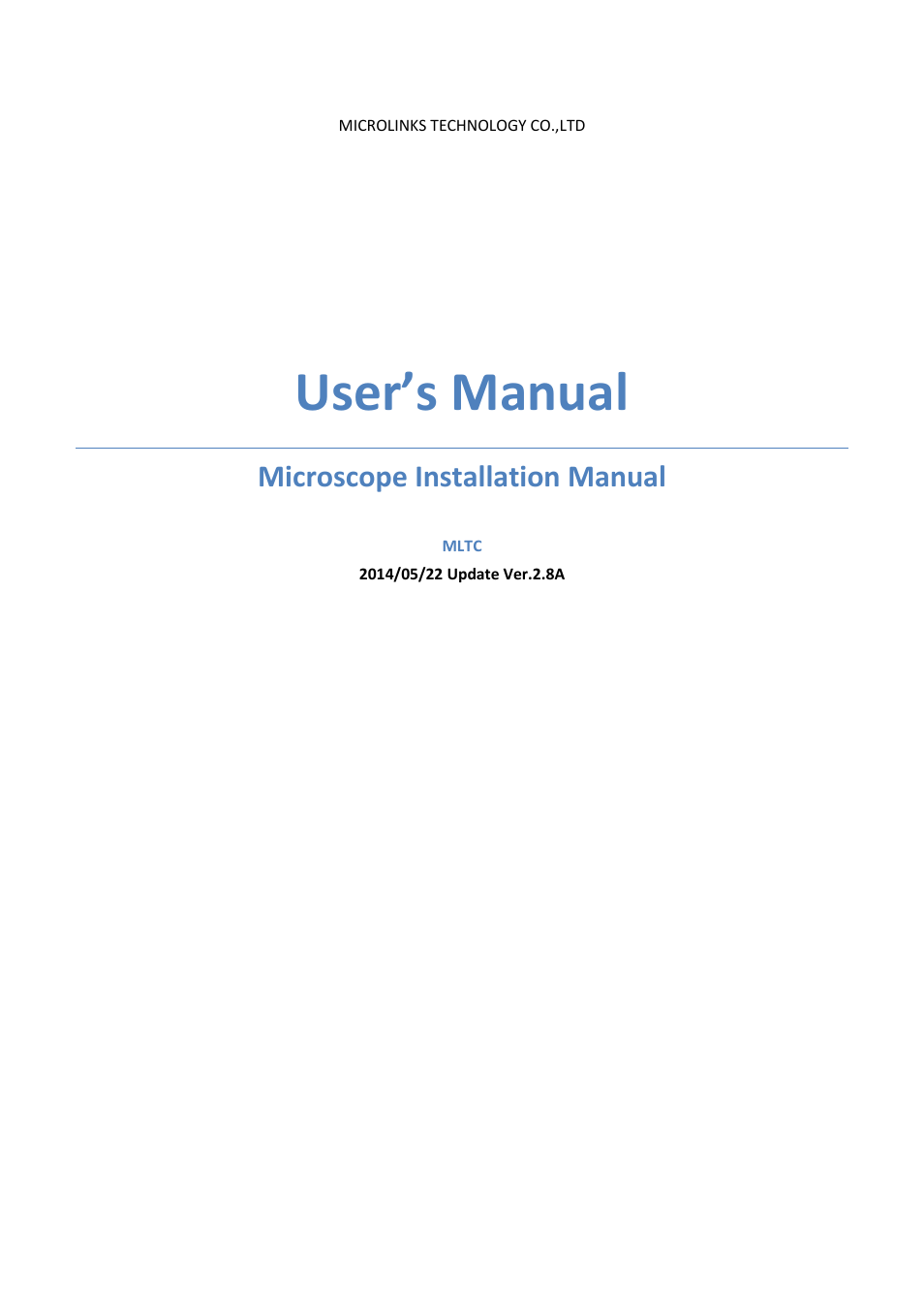 UM12 - install manual