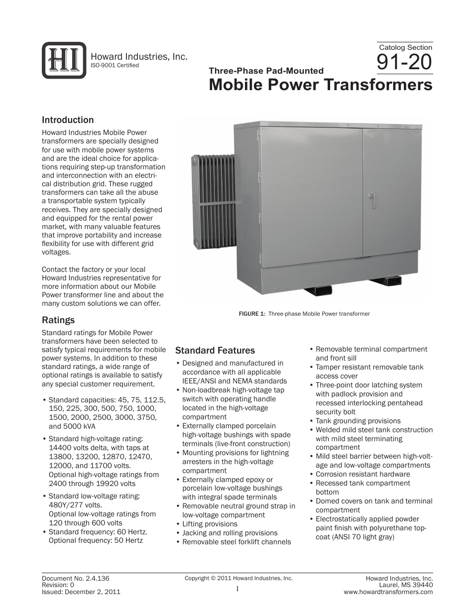 Mobile Power Transformers