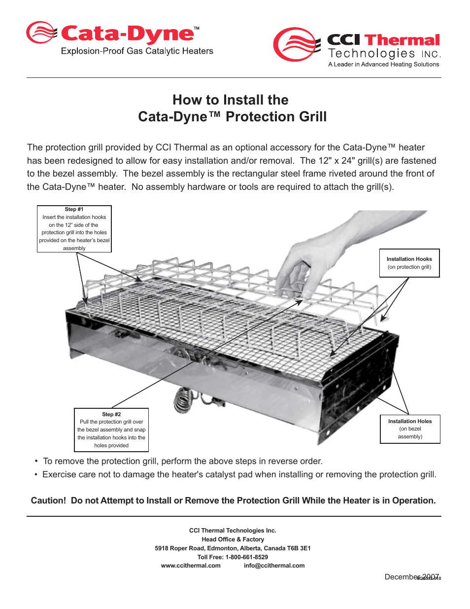 AC-SN, AC-GR - Protection Grills