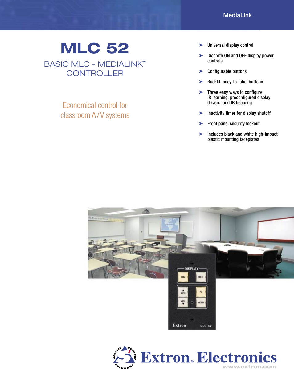 Basic MediaLink Controllers MLC 52 IR