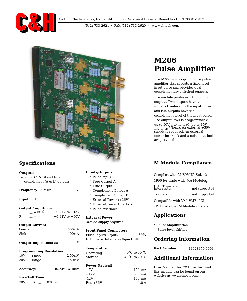 Pulse Amplifier M206