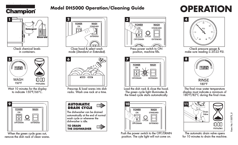 DH5000 Single Source Gas Door Machine Cleaning Guide