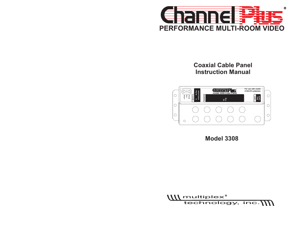 COAXIAL CABLE PANEL 3308